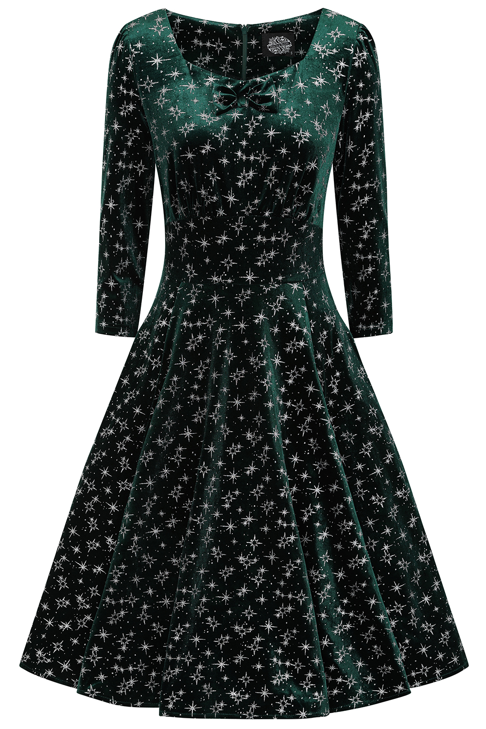 Paris Sparkle Swing Dress in Green